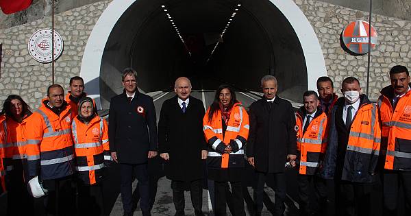 Pirinkayalar tüneli açıldı