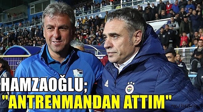 Hamzaoğlu açıkladı! Antrenmandan attım