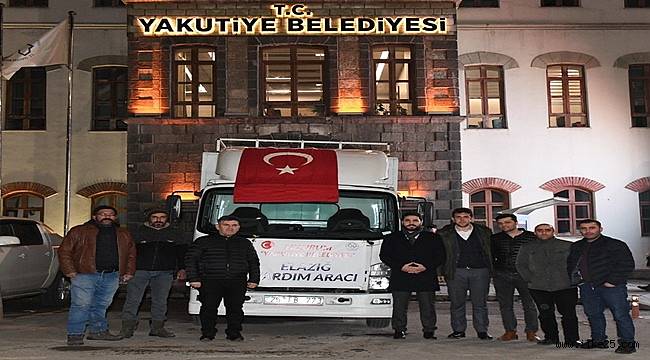 Yakutiye Belediyesi ve pazarcı esnafından Elazığ'a yardım eli