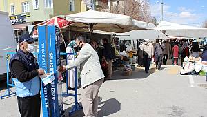 AZİZİYE'DE KORONA ÖNLEMLERİ SÜRÜYOR