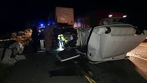 Pasinler'de trafik kazası: 1 ölü 1 yaralı
