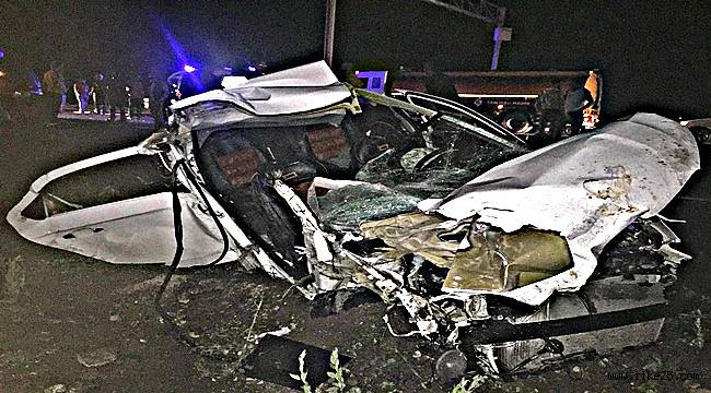 Pasinler'de trafik kazası: 1 ölü 3 yaralı