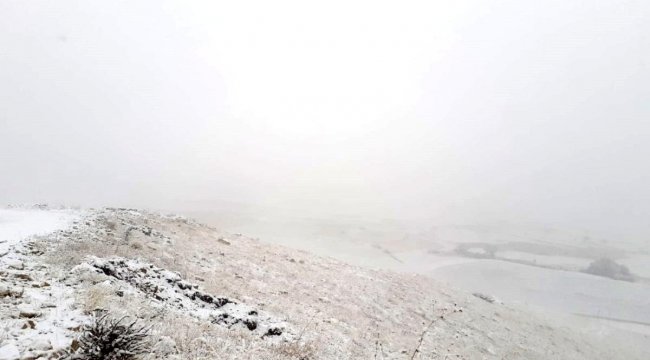 Kop dağı geçidinde kar ve sis etkili oluyor