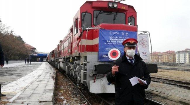 Türkiye'den Çin'e ilk ihracat treni Erzurum'a ulaştı