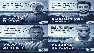 BB Erzurumspor 4 futbolcuyu daha renklerine bağladı
