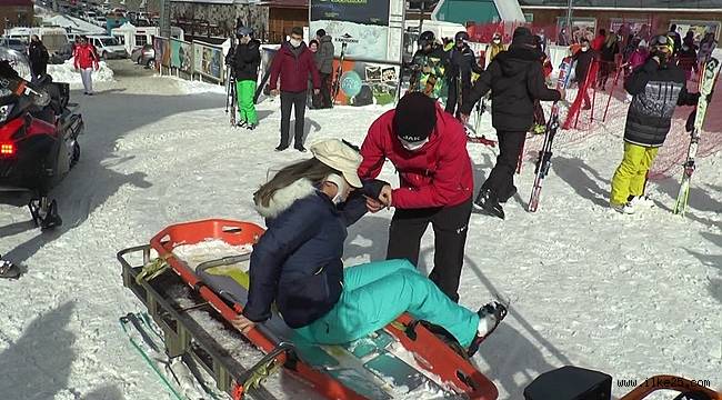Palandöken'de kayak ve kızak keyfi