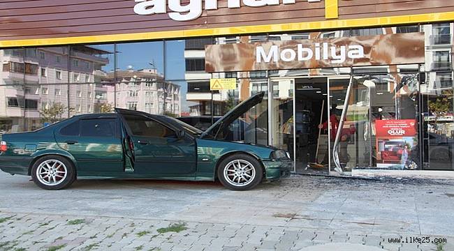 Feci kazayı demir parmaklıklar engelledi   