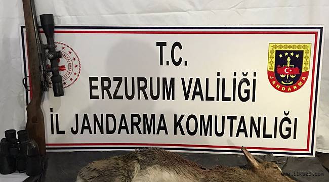 Kaçak avcılar jandarmadan kaçamadı