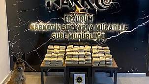 Erzurum'da valiz içinde 103 kilo 550 gram eroin ele geçirildi