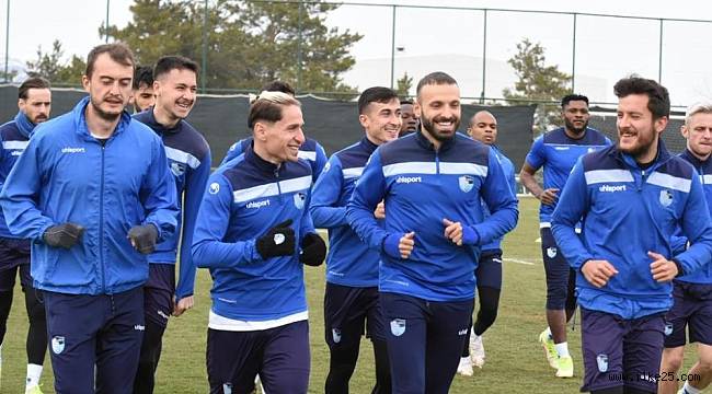 BB Erzurumspor Tuzlaspor maçı hazırlıklarını tamamladı