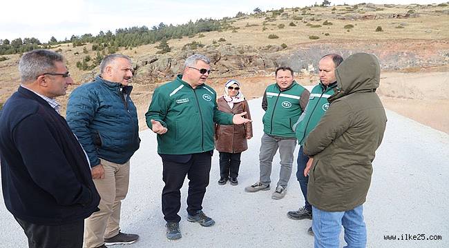 Bölge Müdürü Yavuz; Şenkaya Barajında İncelemelerde Bulundu