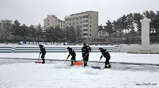 BÜYÜKŞEHİR KIŞLA MÜCADELEDE DE 7/24 GÖREVİNİN BAŞINDA