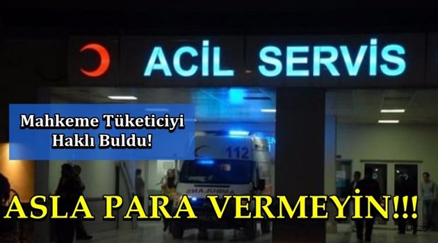 "Acilden para alamazsın"