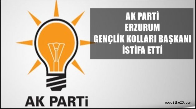 Ak Parti Erzurum Gençlik Kolları Başkanı İstifa Etti
