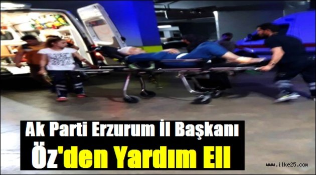 AK Parti Erzurum İl Başkanı Öz'den Yardım Eli