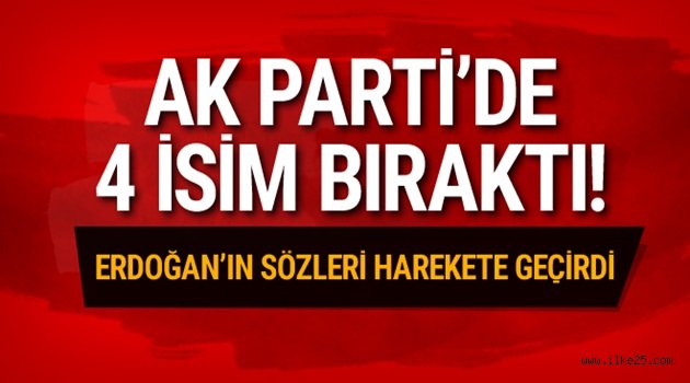 AK Parti'de 4 isim çekilme kararı aldı!