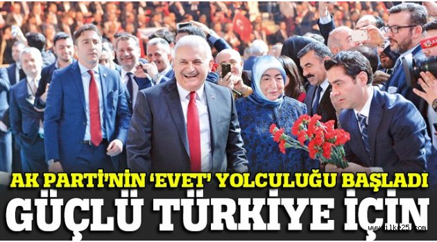 AK Parti'nin evet kampanyası başladı