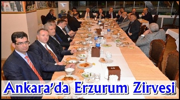 Ankara'da Erzurum Zirvesi