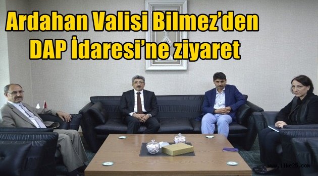 Ardahan Valisi Bilmez'den DAP İdaresi'ne ziyaret