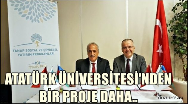 Atatürk Üniversitesinden bir proje daha