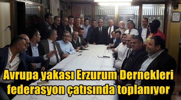 Avrupa yakası Erzurum Dernekleri federasyon çatısında toplanıyor