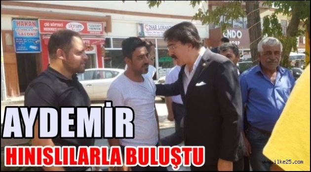 Aydemir Hınıslılarla Buluştu