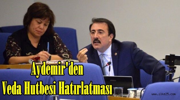 Aydemir'den Veda Hutbesi Hatırlatması