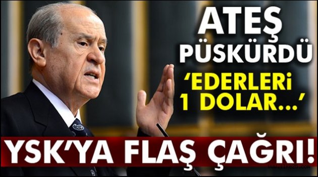 Bahçeli'den YSK'ya flaş çağrı