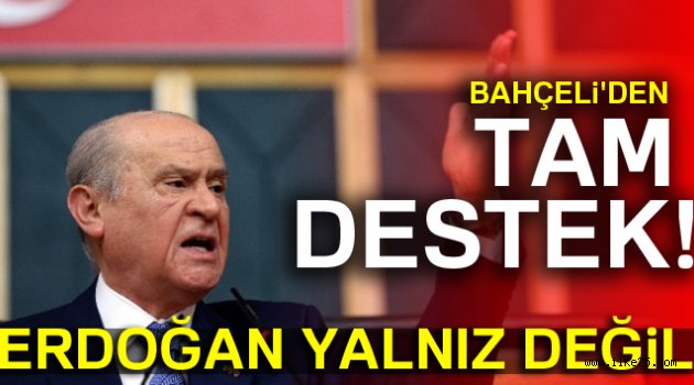 Bahçeli: Erdoğan yalnız değil