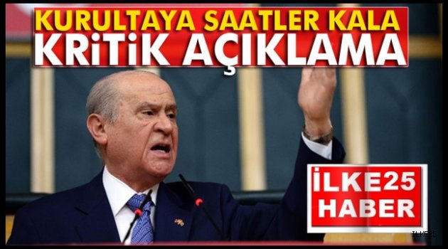 Bahçeli: 'Kurultay yasal değildir'