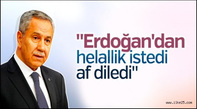 Bülent Arınç Cumhurbaşkanı Erdoğan'dan özür diledi