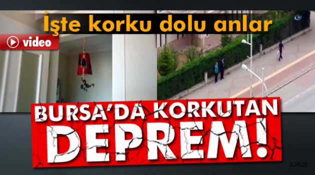 Bursa'da 4.5 büyüklüğünde deprem!