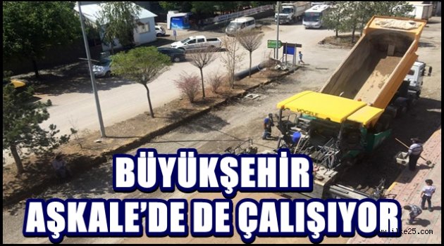 BÜYÜKŞEHİR AŞKALE'DE DE ÇALIŞIYOR