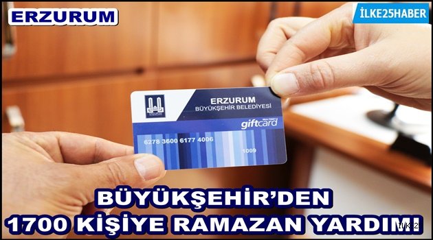 BÜYÜKŞEHİR'DEN 1700 KİŞİYE RAMAZAN YARDIMI