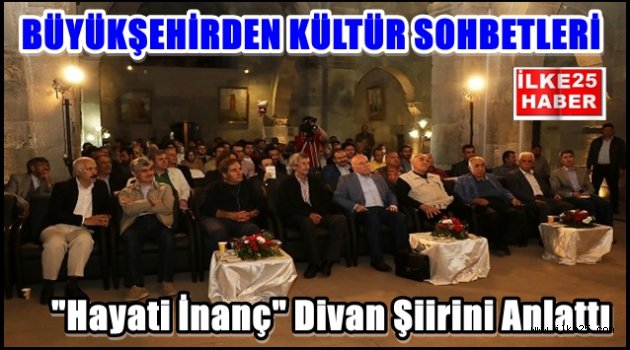 Büyükşehirden Kültür Sohbetleri..