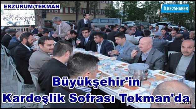 Büyükşehir'in Kardeşlik Sofrası Tekman'da