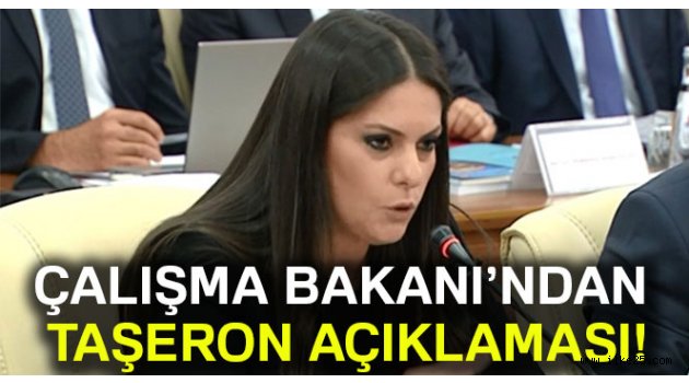 Çalışma ve Sosyal Güvenlik Bakanı'ndan taşeron açıklaması