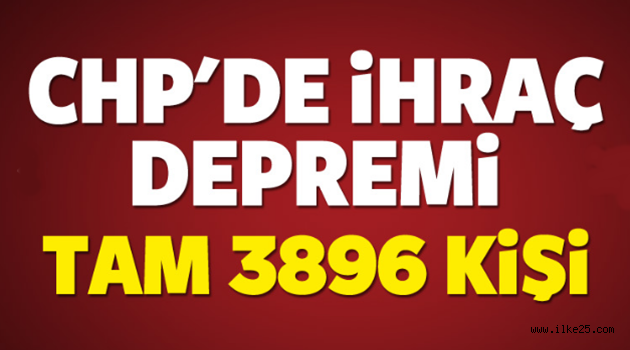 CHP'de Deprem...