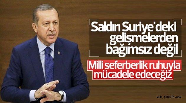 Cumhurbaşkanı Erdoğan'dan saldırıyla ilgili ilk açıklama