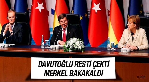 Davutoğlu resti çekti