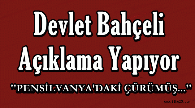 Devlet Bahçeli açıklama yapıyor