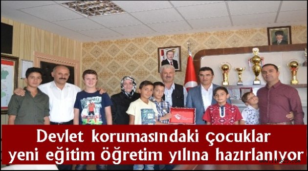 Devlet korumasındaki çocuklar yeni eğitim öğretim yılına hazırlanıyor