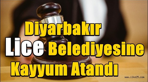 Diyarbakır Lice Belediyesine kayyum atandı