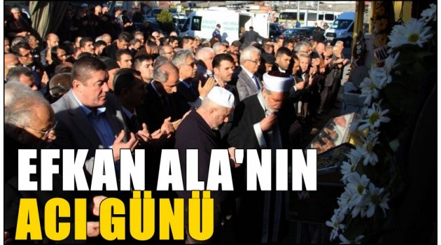 Efkan Ala'nın acı günü