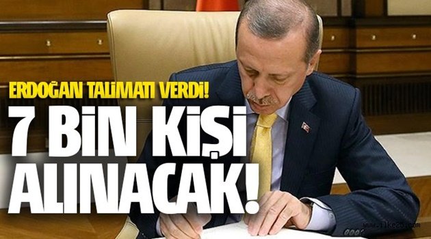 Erdoğan talimat verdi! 7 bin bekçi alınacak...