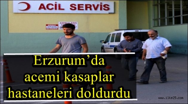 Erzurum'da acemi kasaplar hastaneleri doldurdu