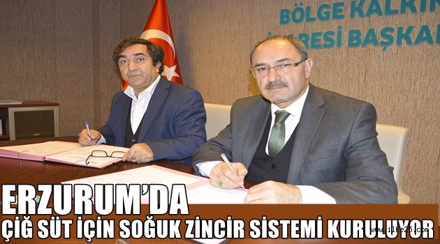 ERZURUM'DA ÇİĞ SÜT İÇİN SOĞUK ZİNCİR SİSTEMİ KURULUYOR