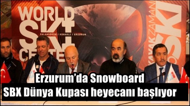 Erzurum'da Snowboard SBX Dünya Kupası heyecanı başlıyor