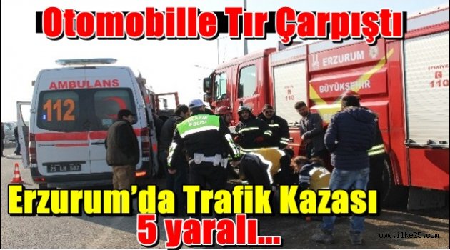 Erzurum'da Trafik Kazası...