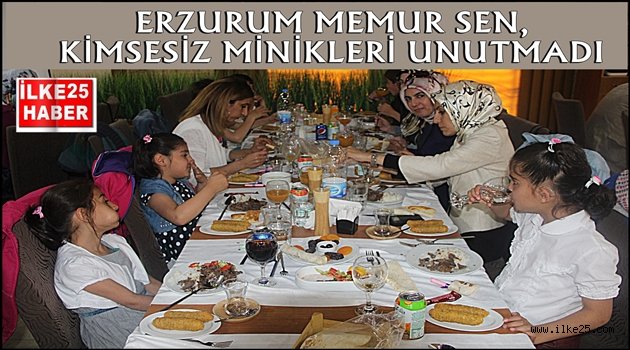 ERZURUM MEMUR SEN, KİMSESİZ MİNİKLERİ UNUTMADI